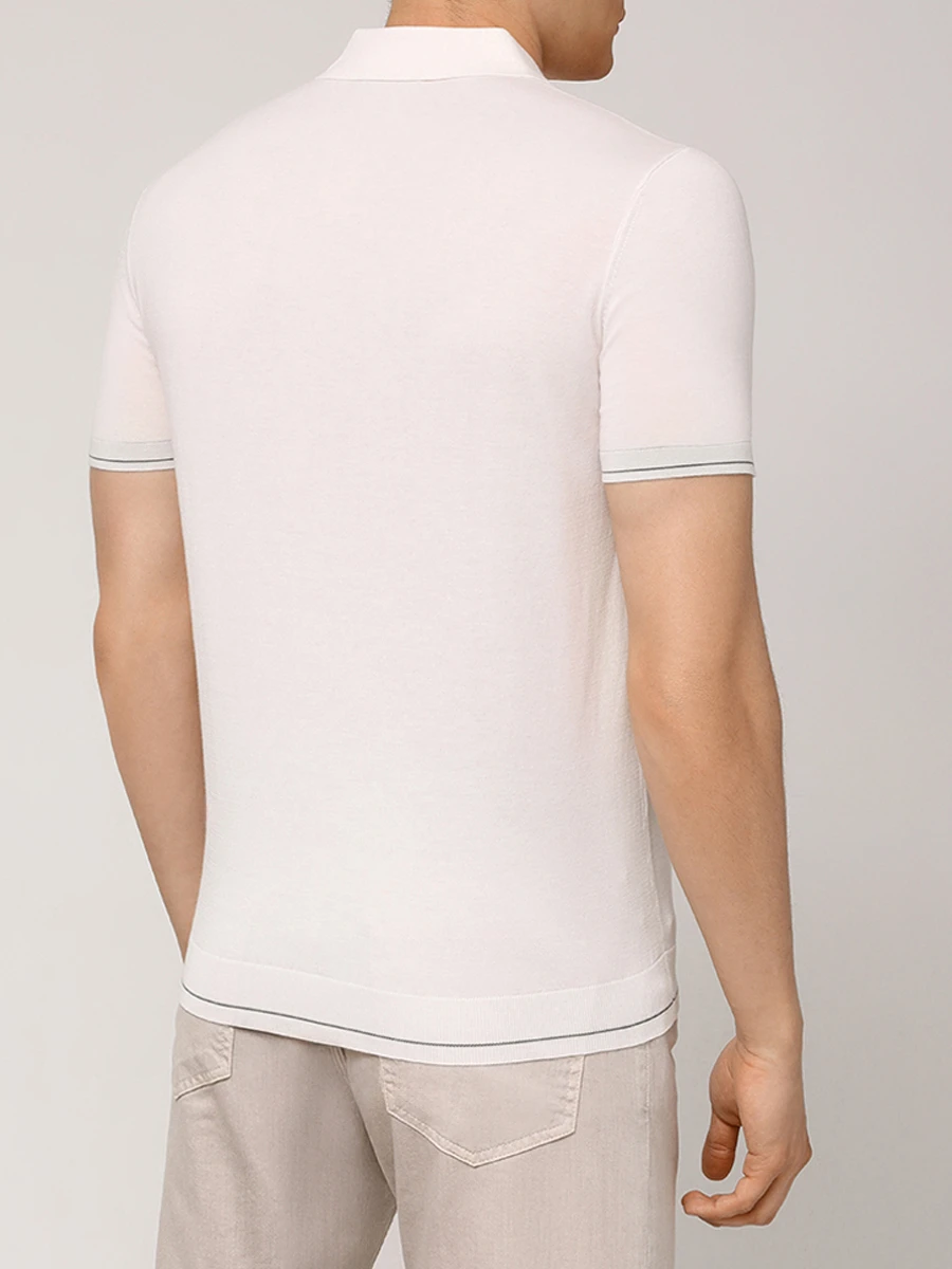 Поло из хлопка и тенселя