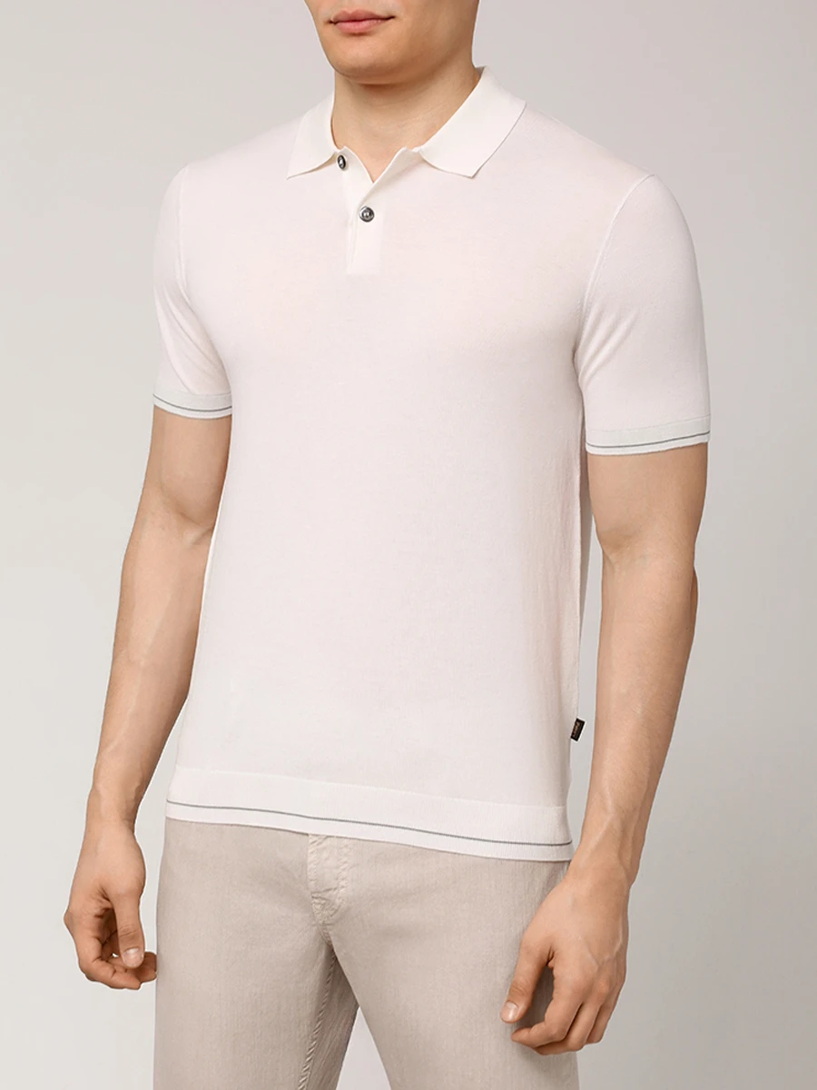 Поло из хлопка и тенселя