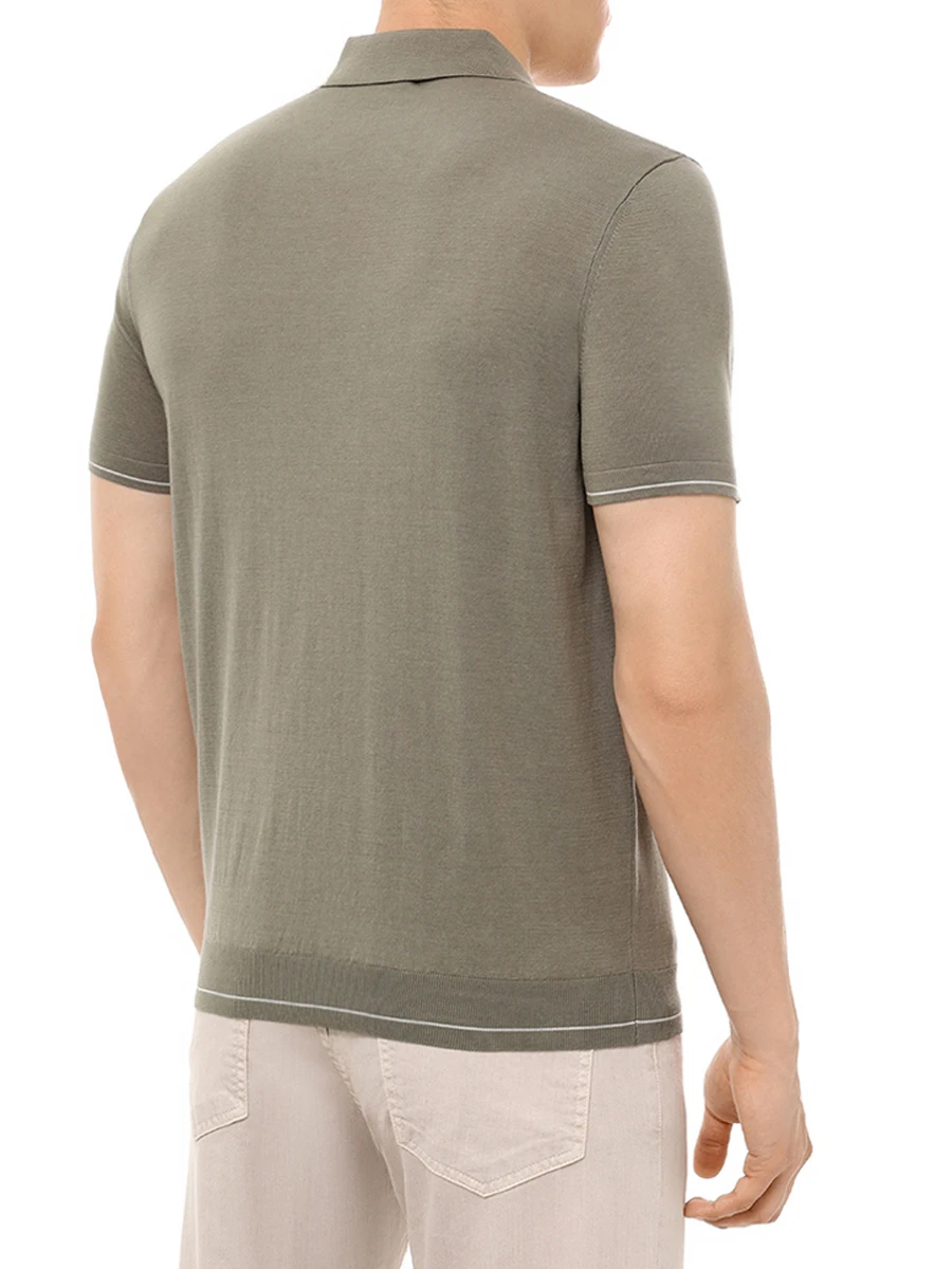 Поло из хлопка и тенселя