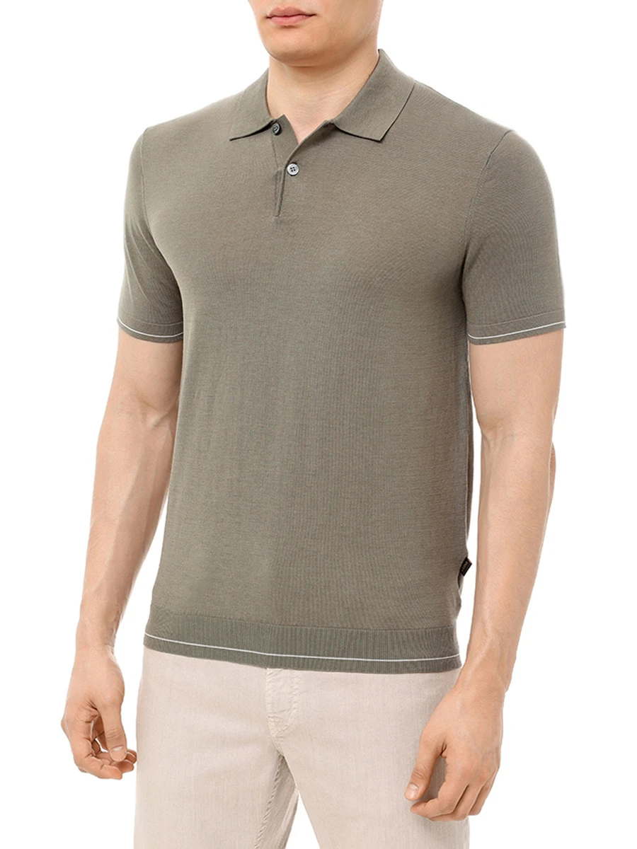 Поло из хлопка и тенселя