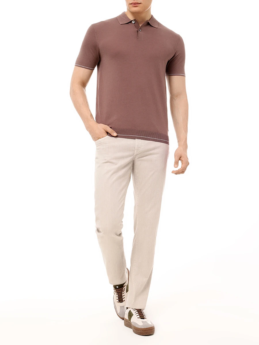 Поло из хлопка и тенселя