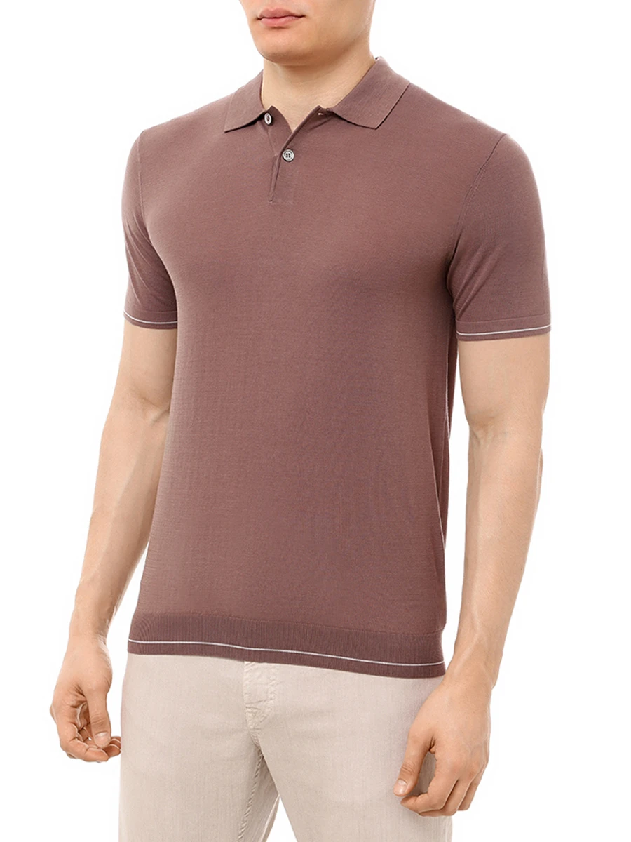 Поло из хлопка и тенселя