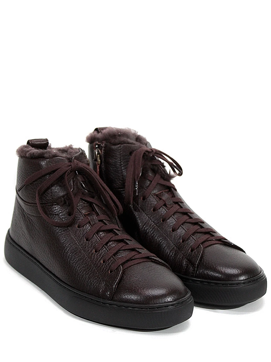 Кеды кожаные на меху