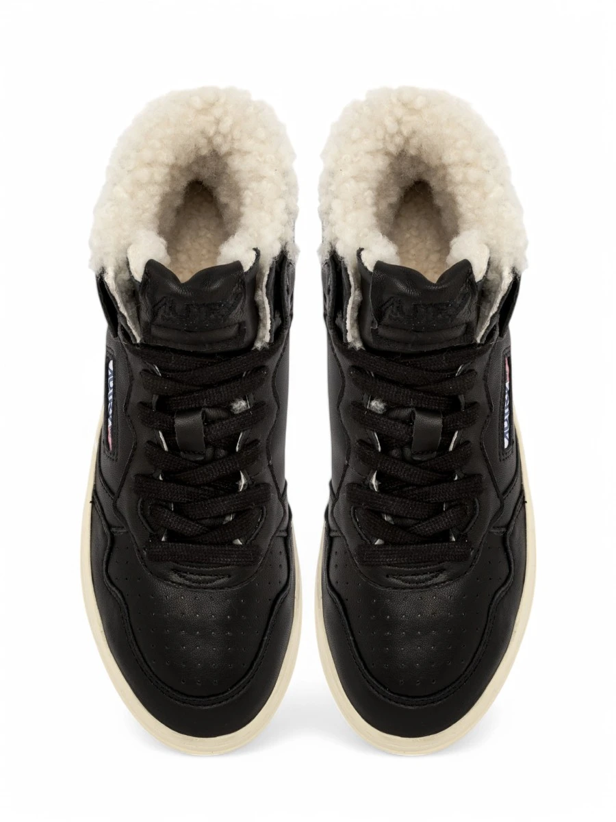 Кеды кожаные на меху