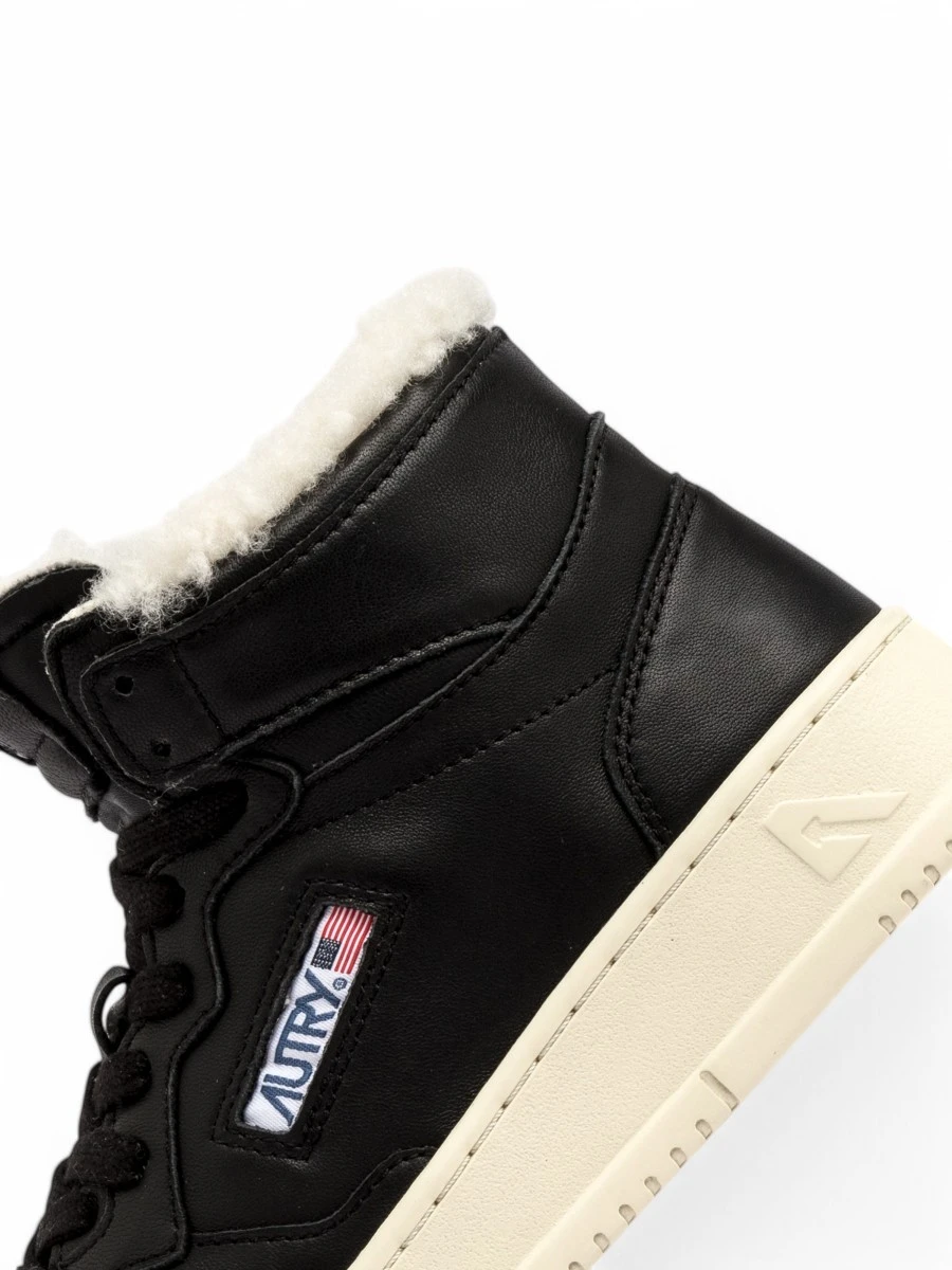 Кеды кожаные на меху