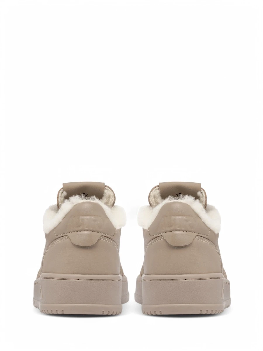 Кеды кожаные на меху