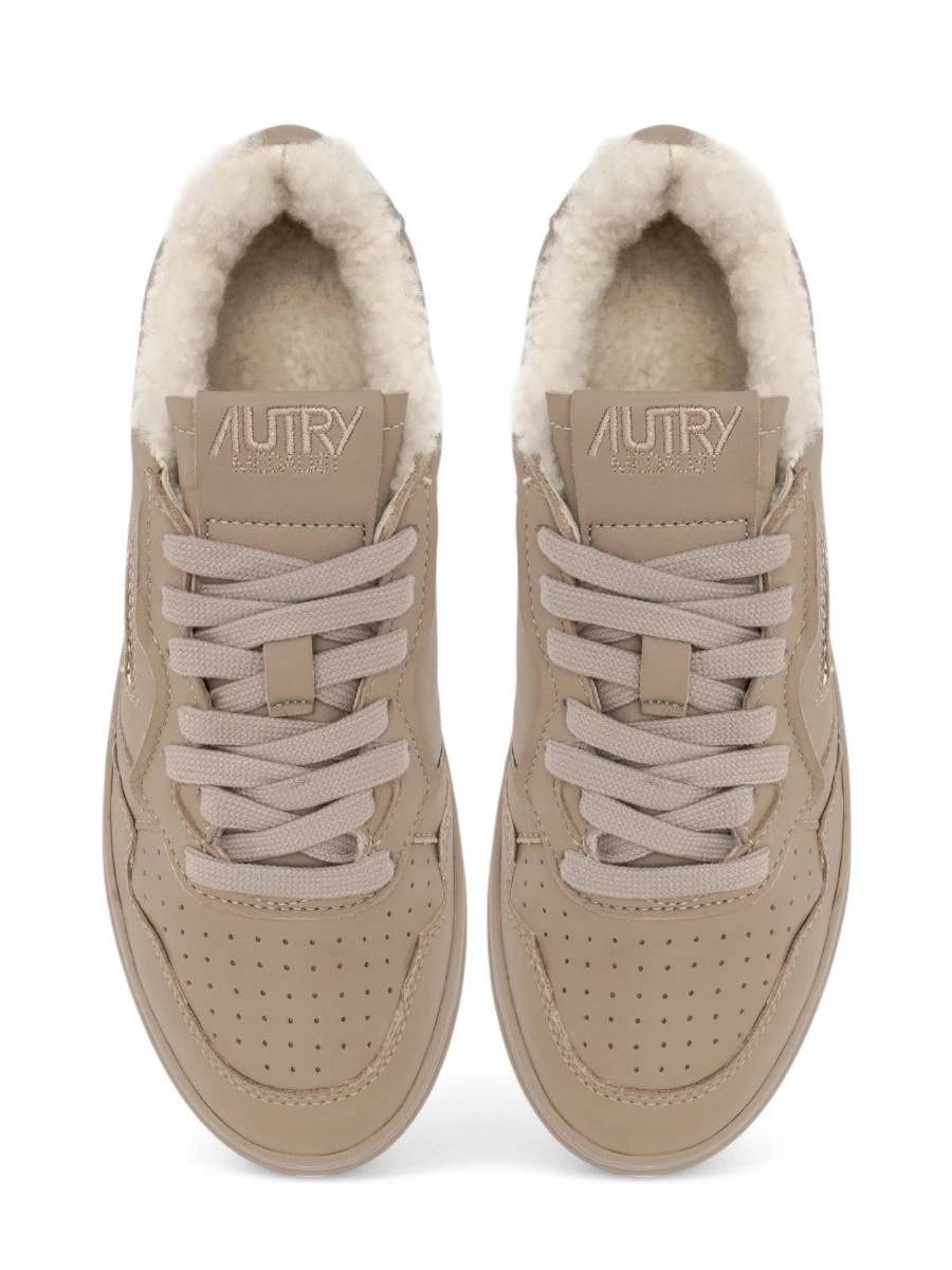 Кеды кожаные на меху