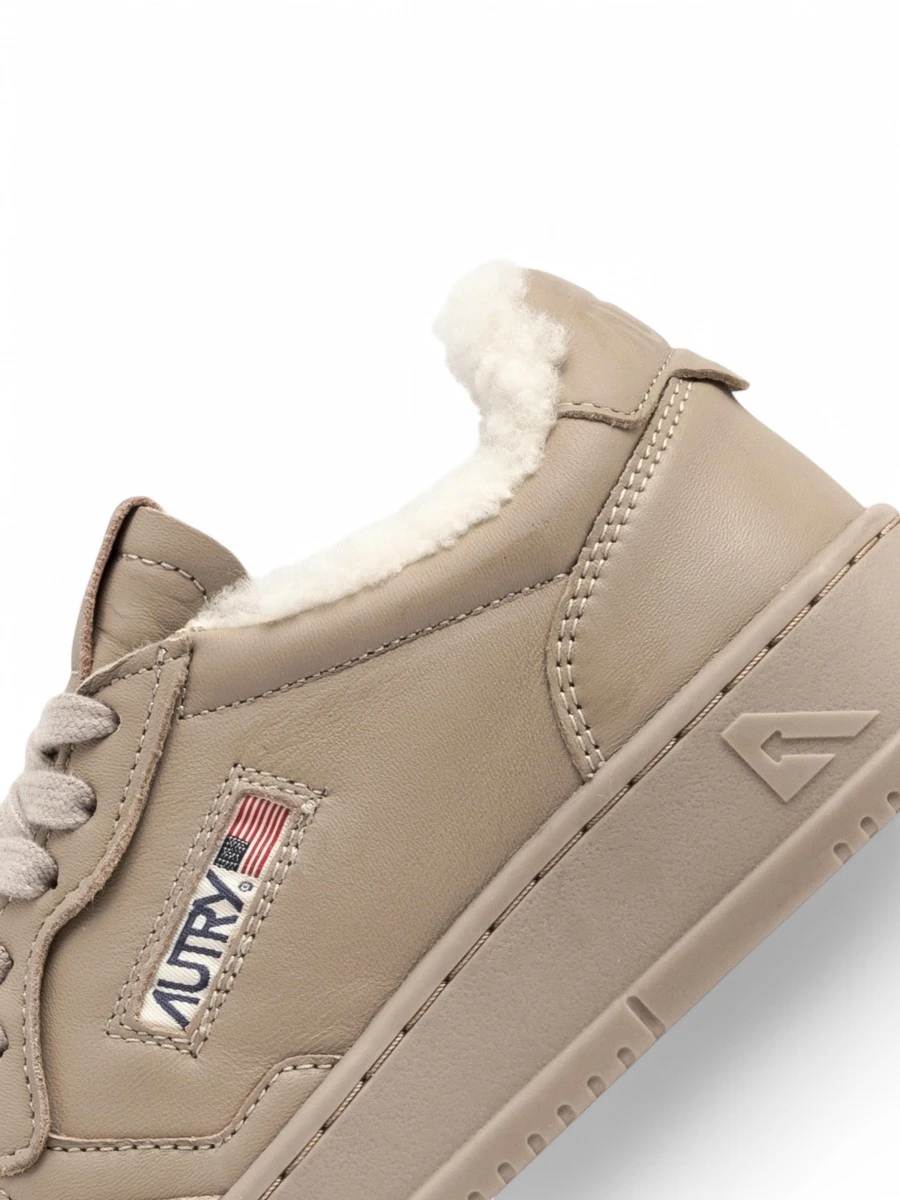 Кеды кожаные на меху