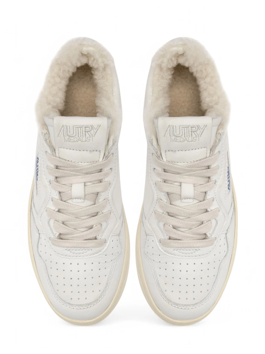 Кеды кожаные на меху