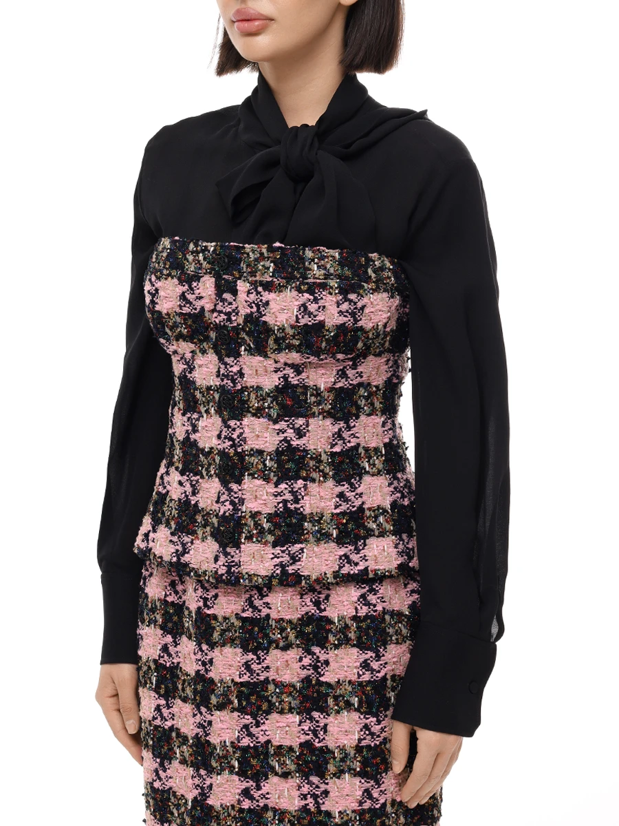 Корсет твидовый