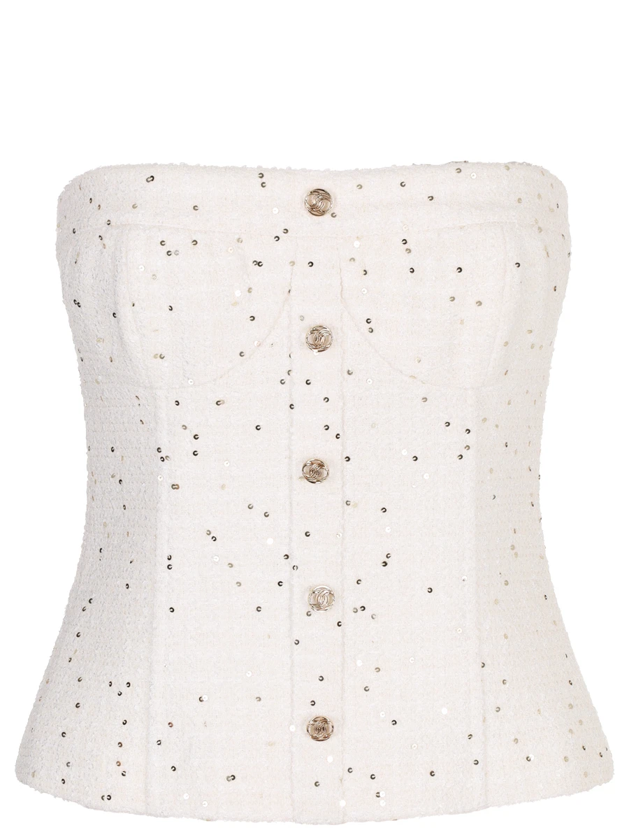 Корсет твидовый