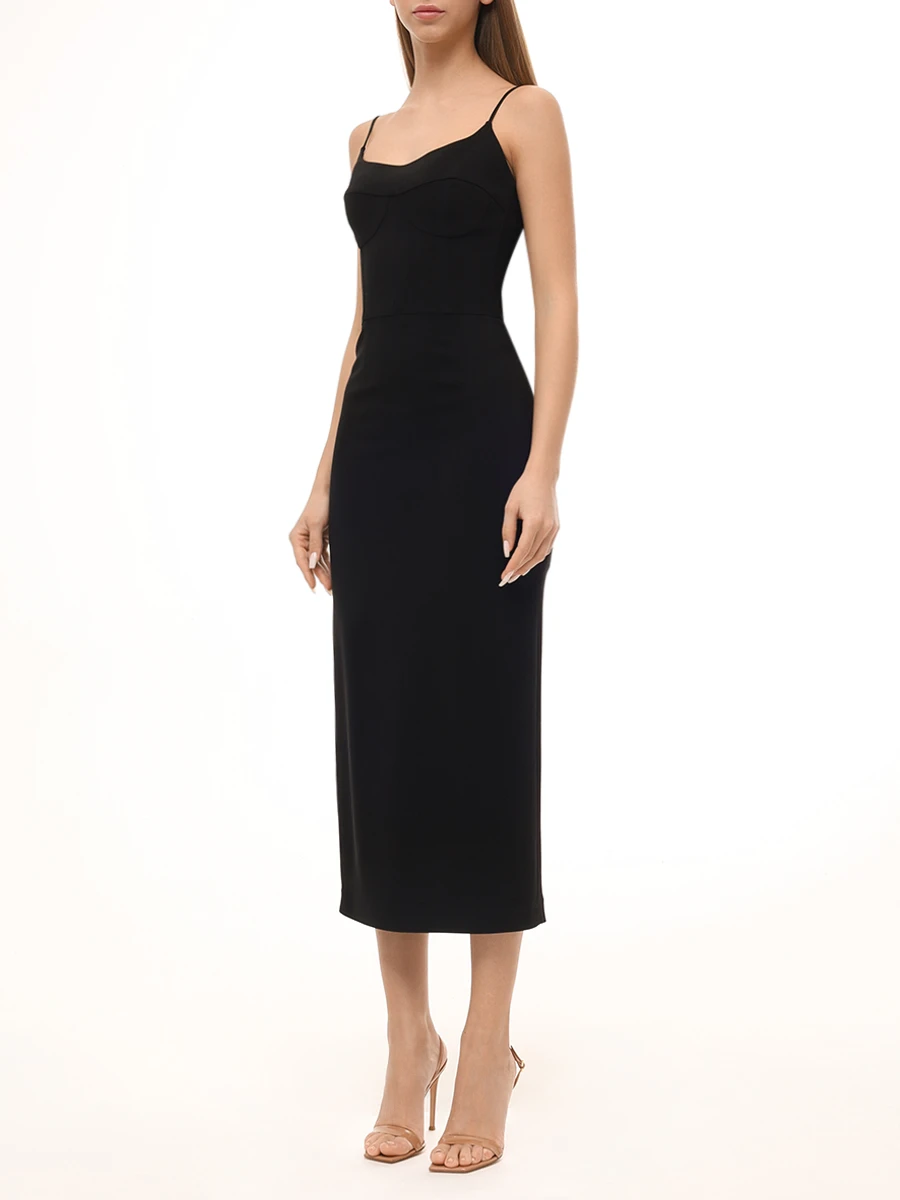 Платье из вискозы и шелка