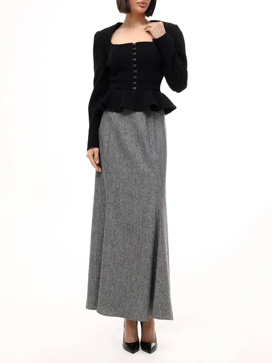 Юбка-годе шерстяная