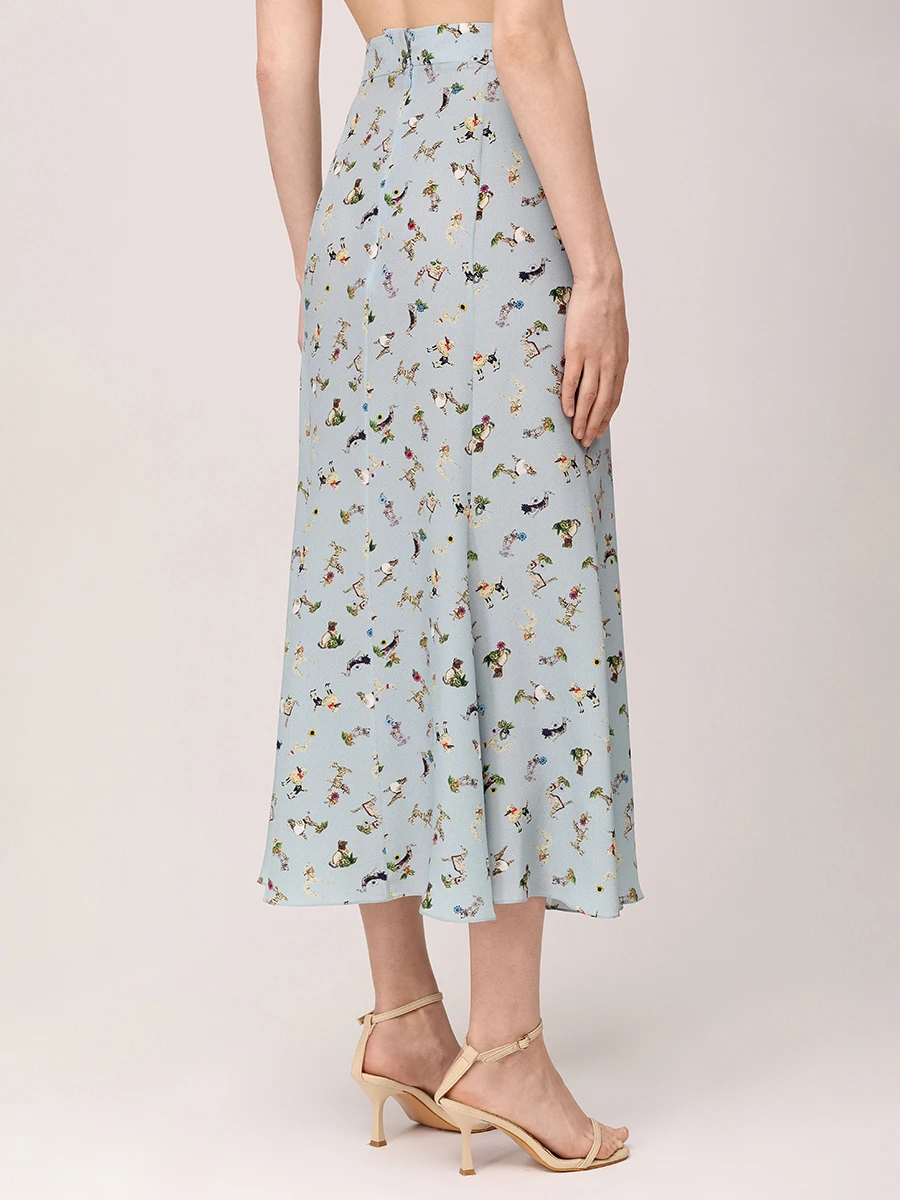 Юбка-годе шелковая