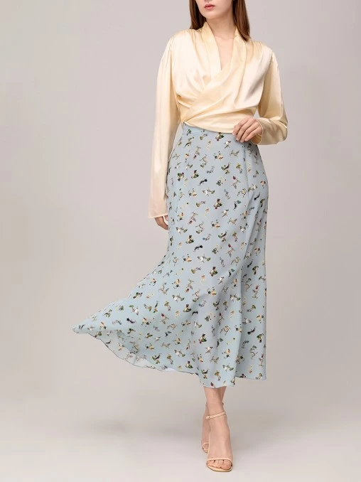 Юбка-годе шелковая CARPI