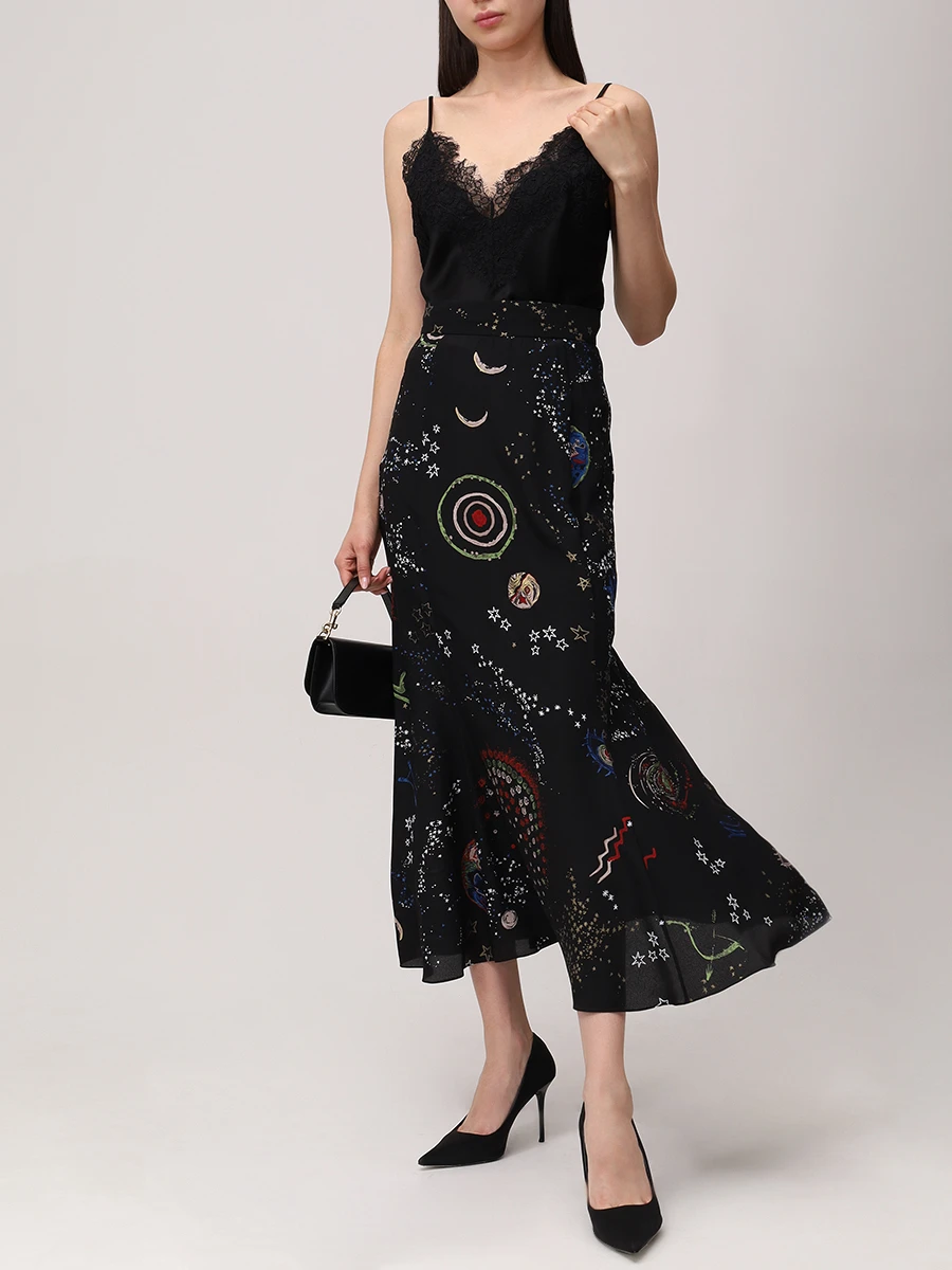 Юбка-годе шелковая