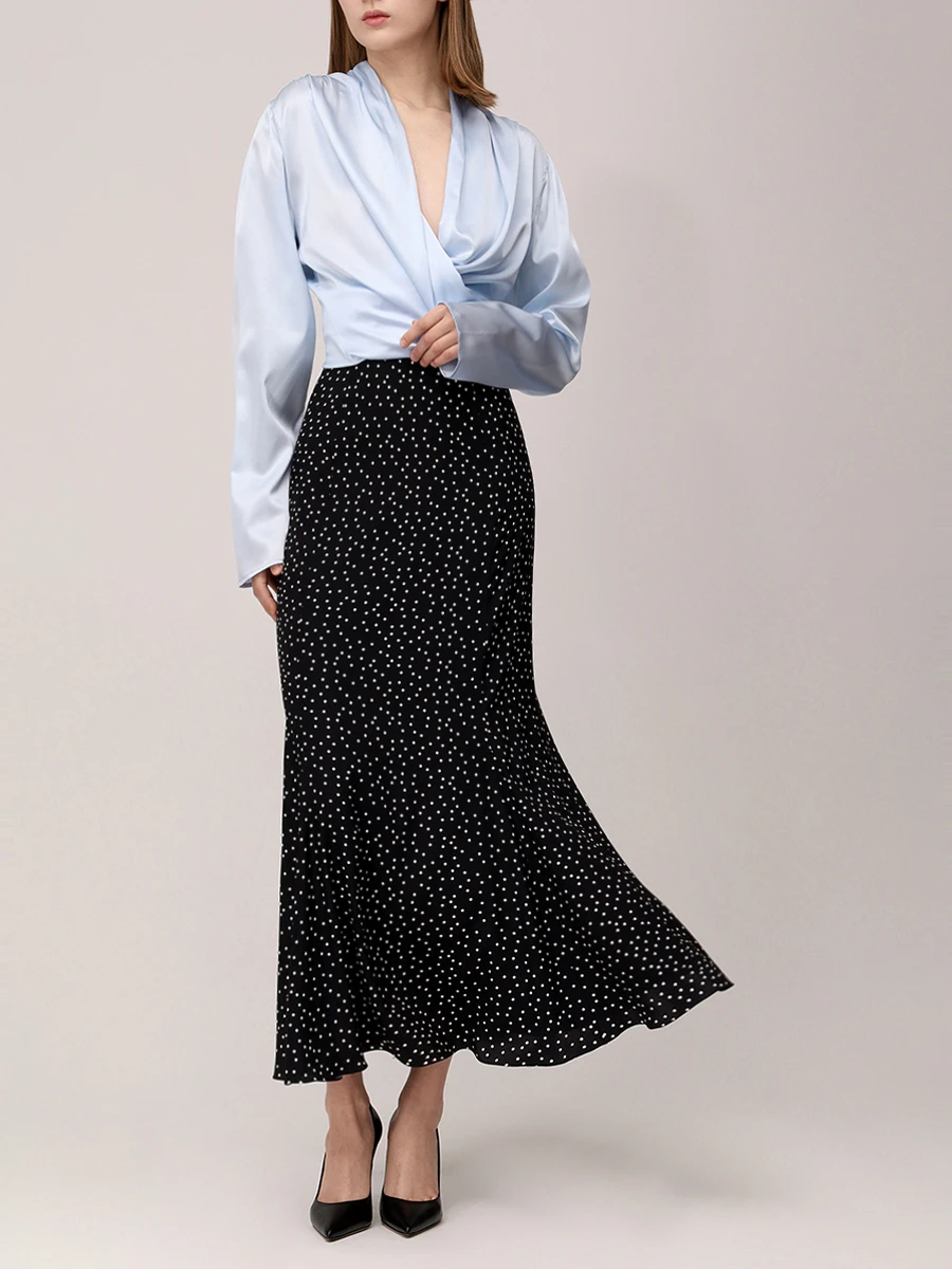 Юбка-годе шелковая