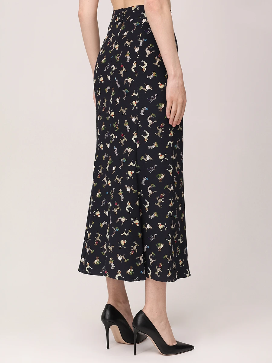 Юбка-годе шелковая