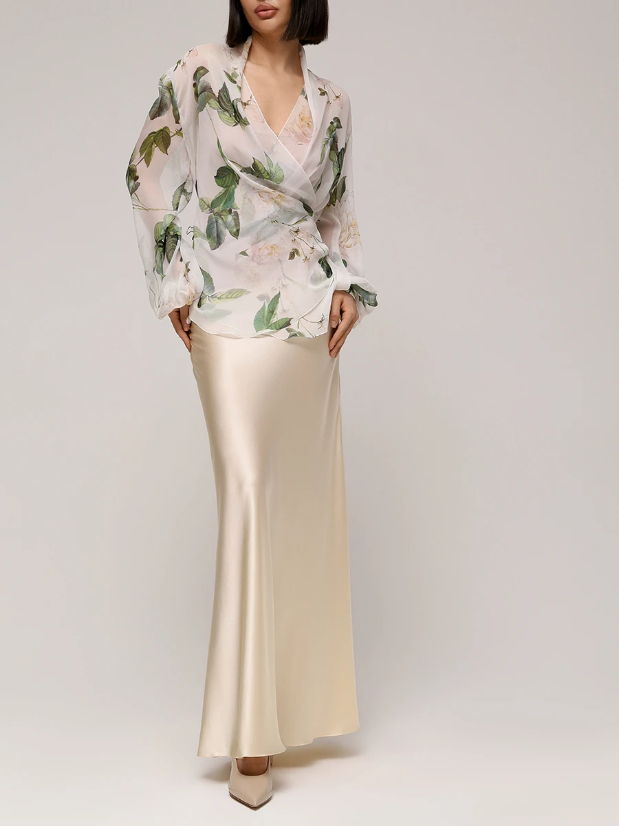 Блуза шелковая