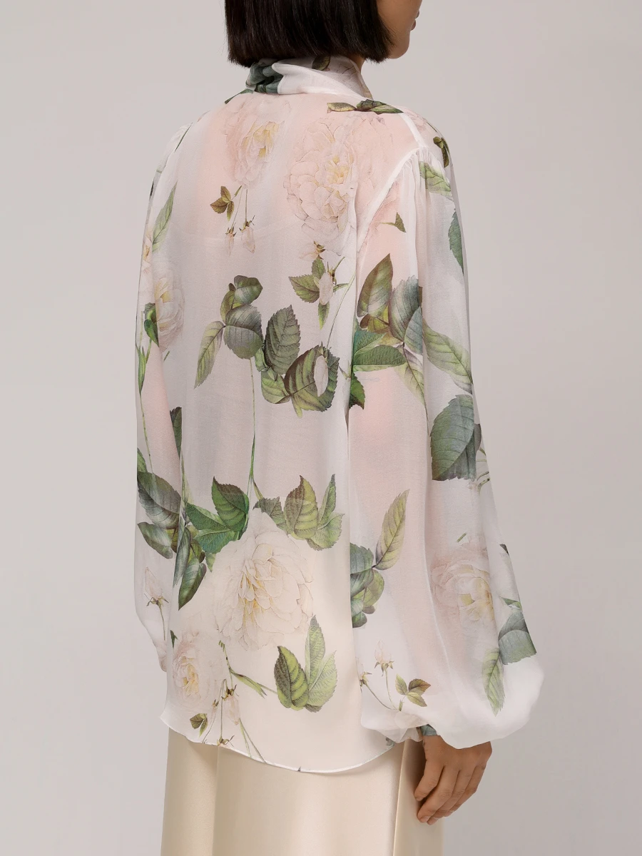 Блуза шелковая