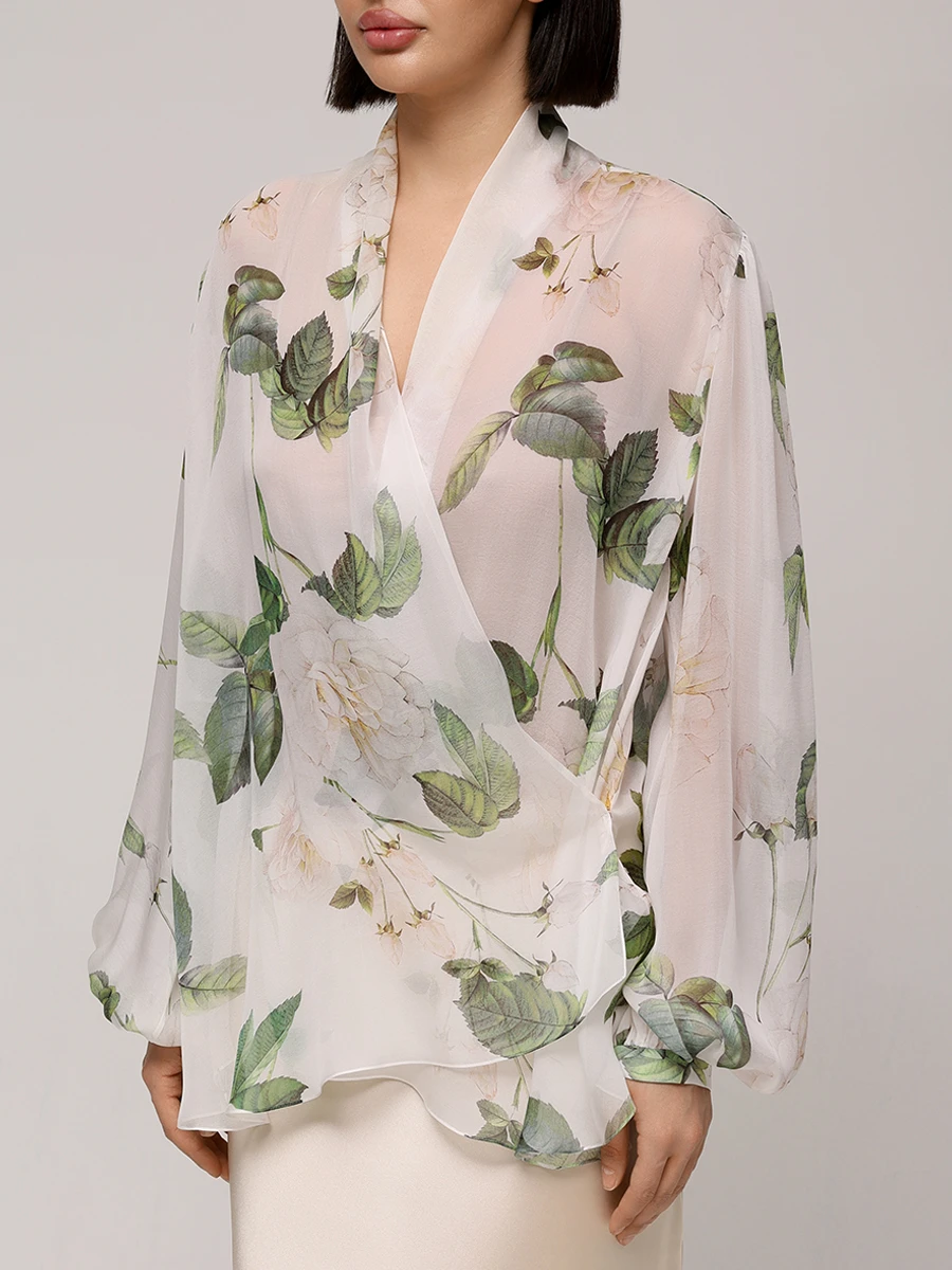 Блуза шелковая