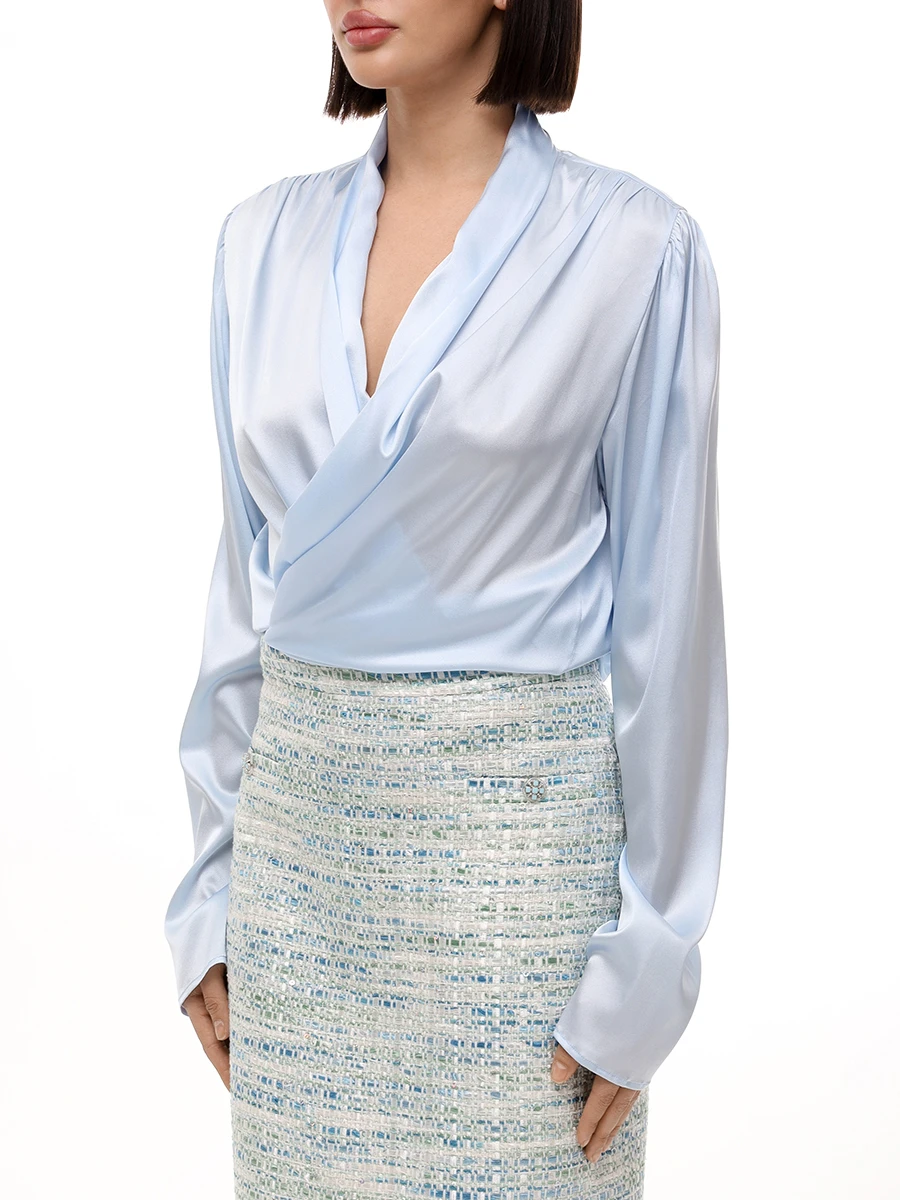 Блуза шелковая