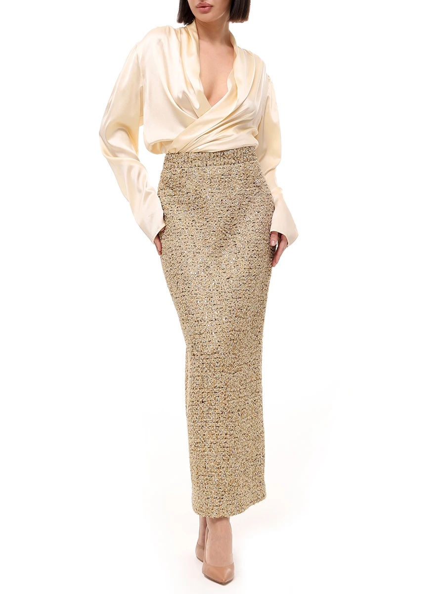 Блуза шелковая