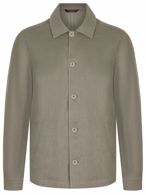 Рубашка Regular Fit льняная CUDGI