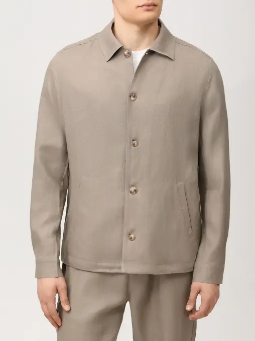 Рубашка Regular Fit льняная CUDGI
