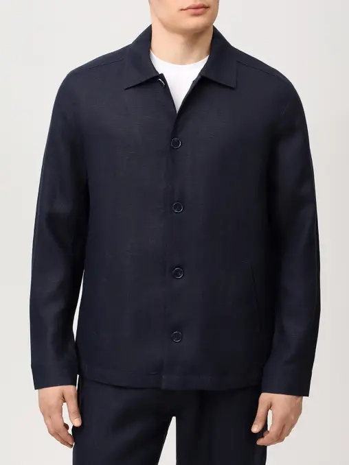 Рубашка Regular Fit льняная CUDGI