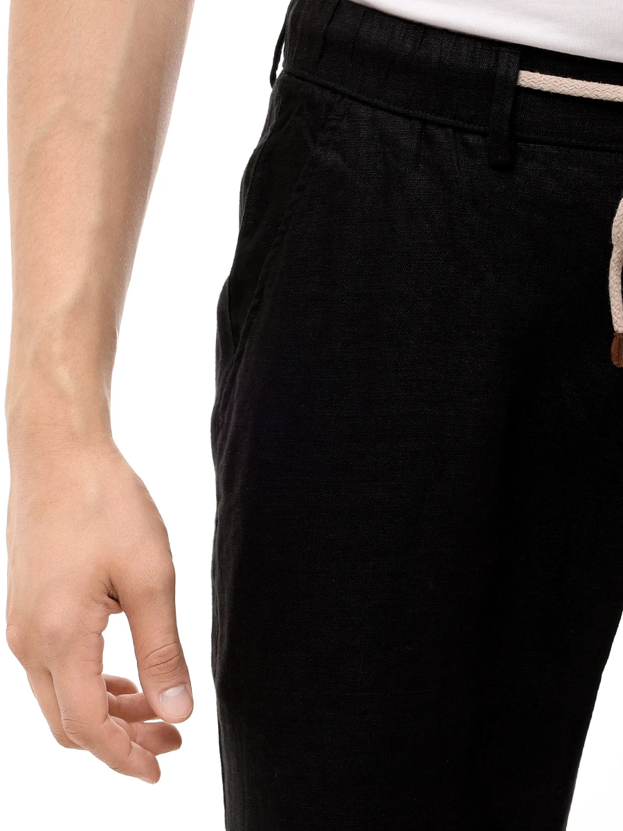 Брюки льняные