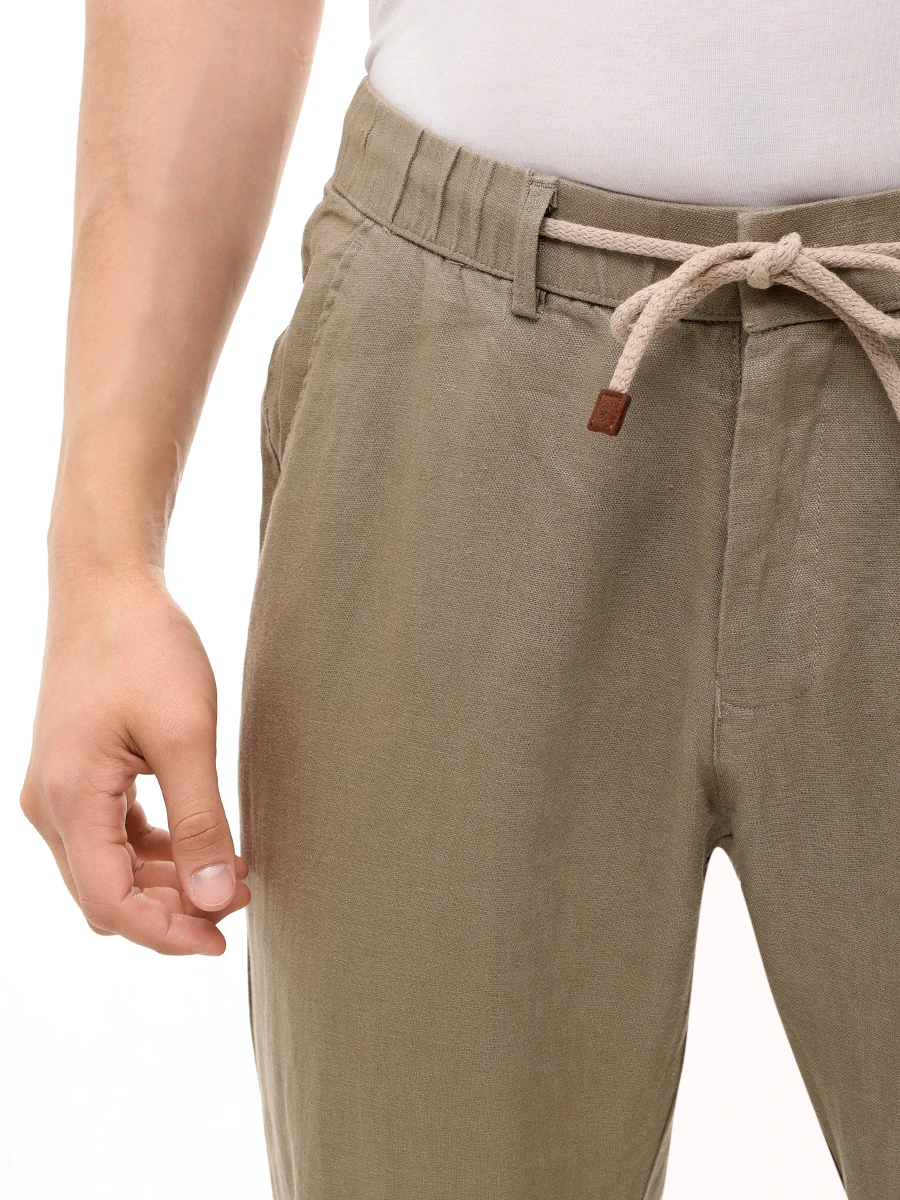 Брюки льняные