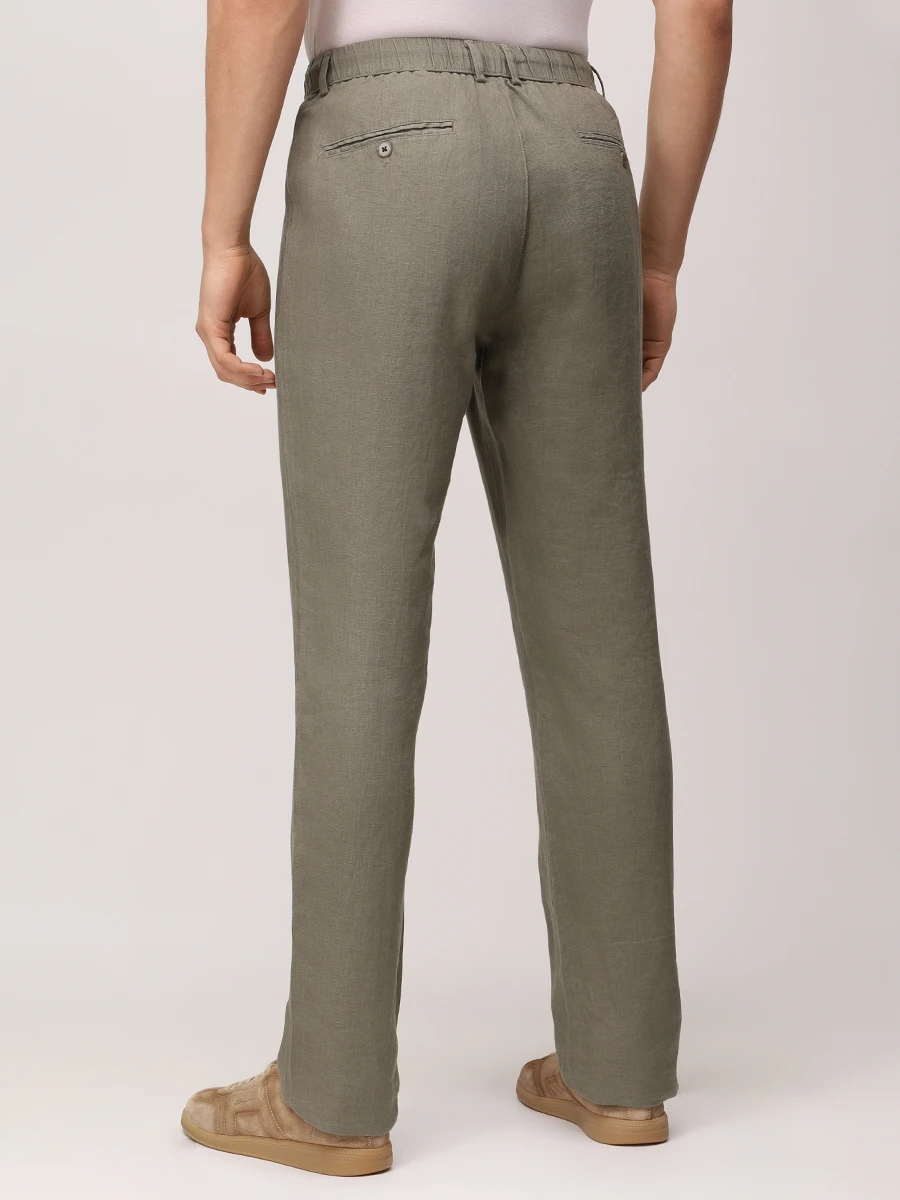 Брюки льняные