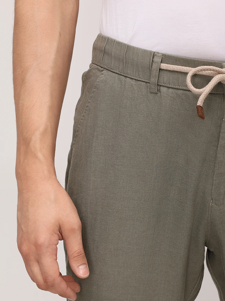 Брюки льняные