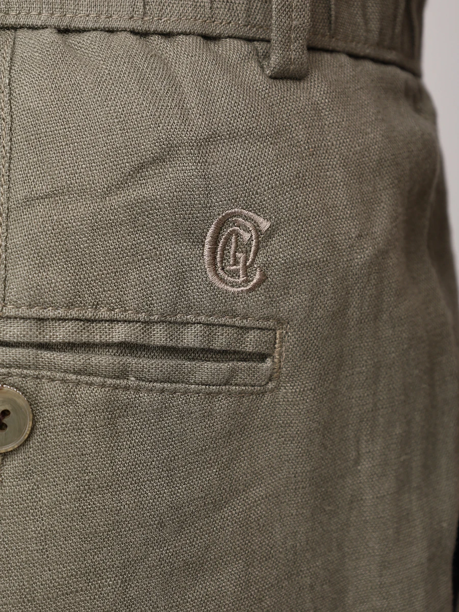 Брюки льняные