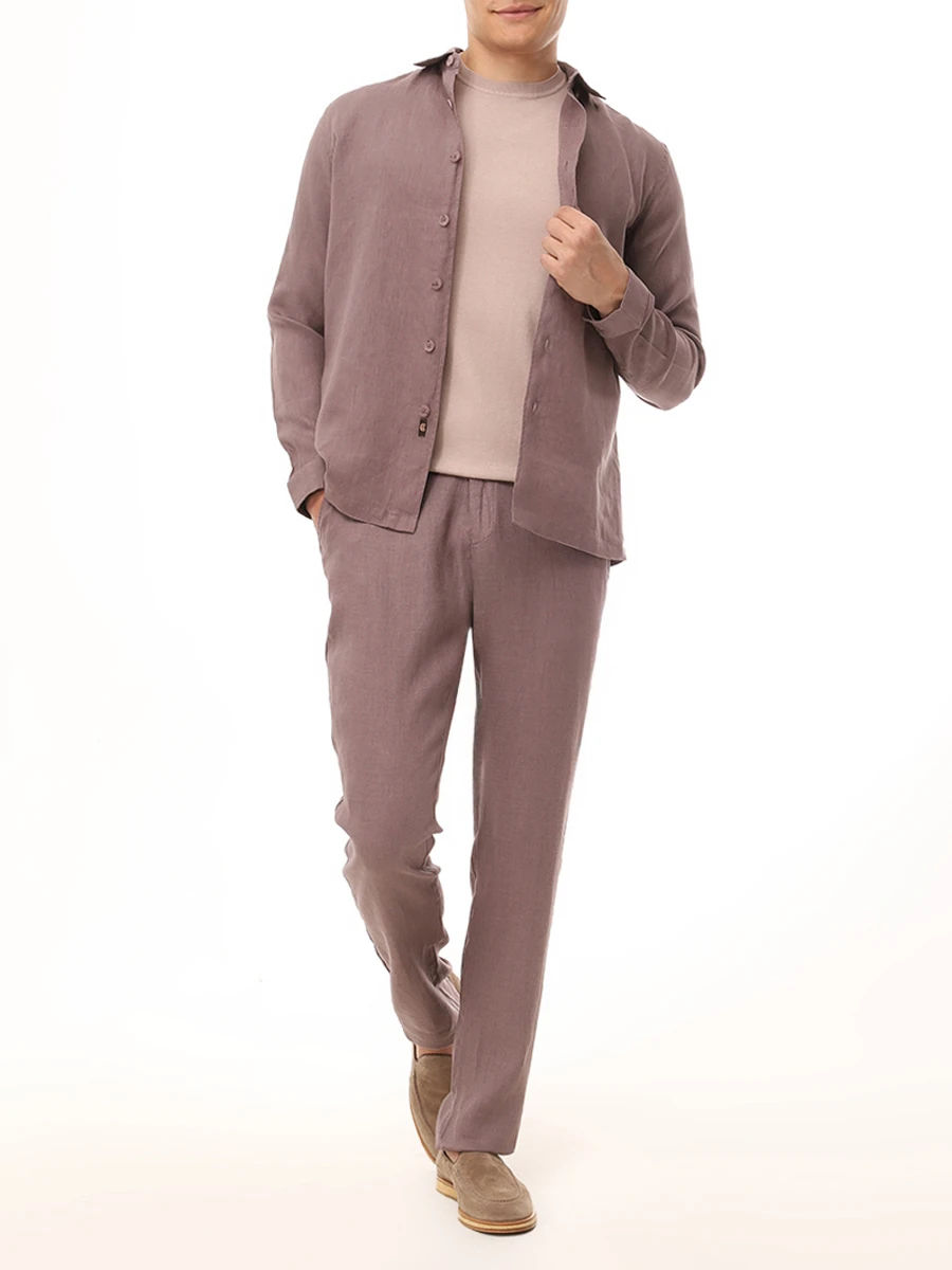 Брюки льняные