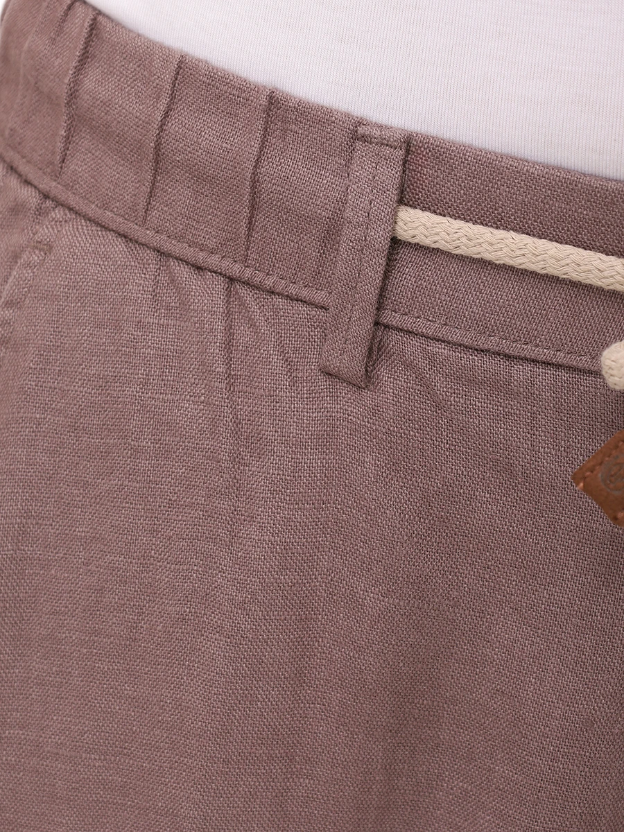 Брюки льняные