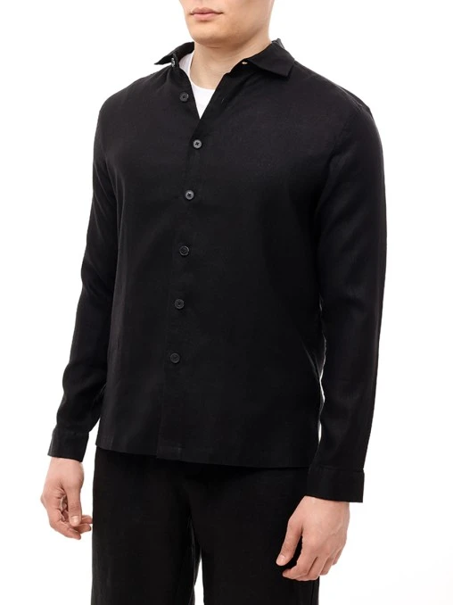 Рубашка Regular Fit льняная CUDGI