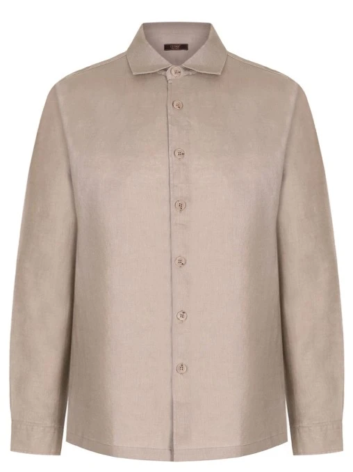 Рубашка Regular Fit льняная CUDGI
