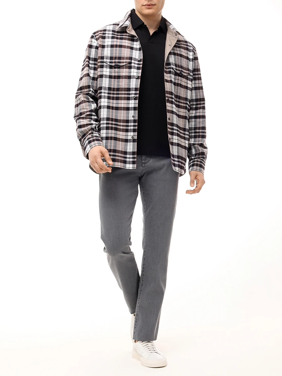 Поло из хлопка и тенселя