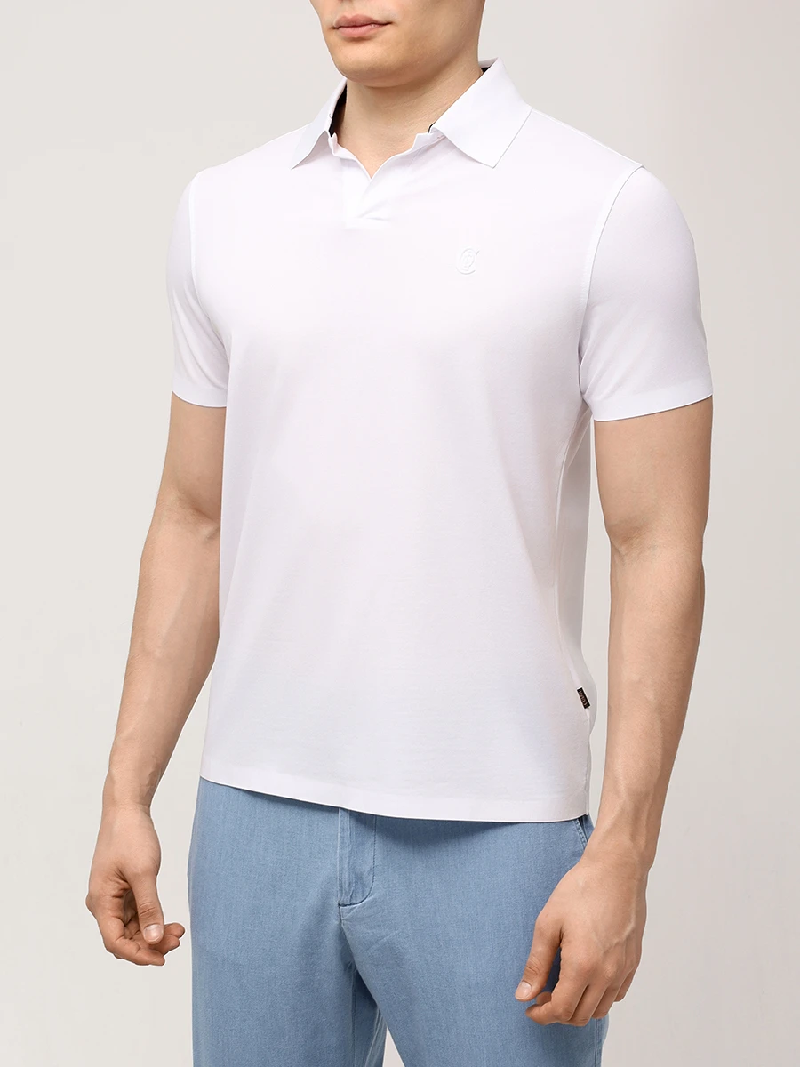 Поло из хлопка и тенселя