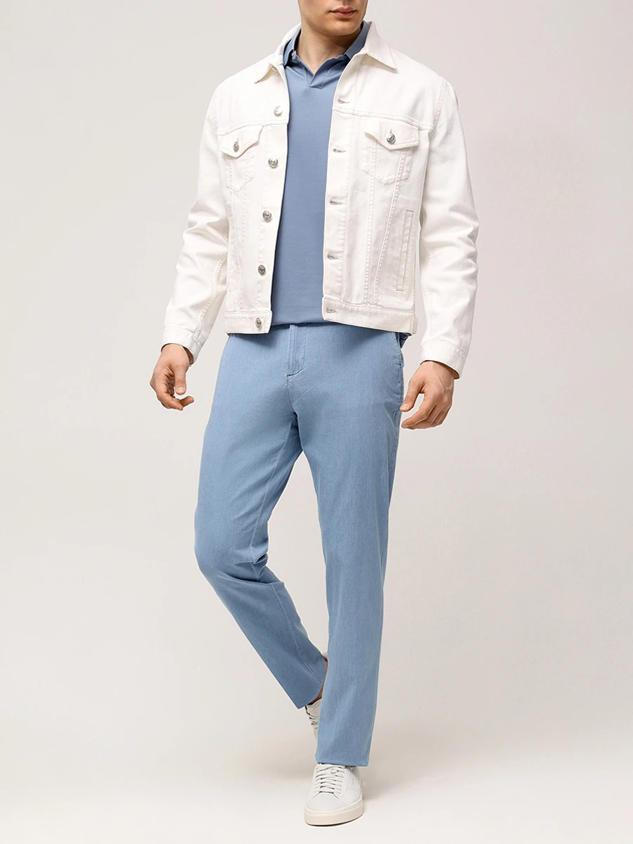 Поло из хлопка и тенселя