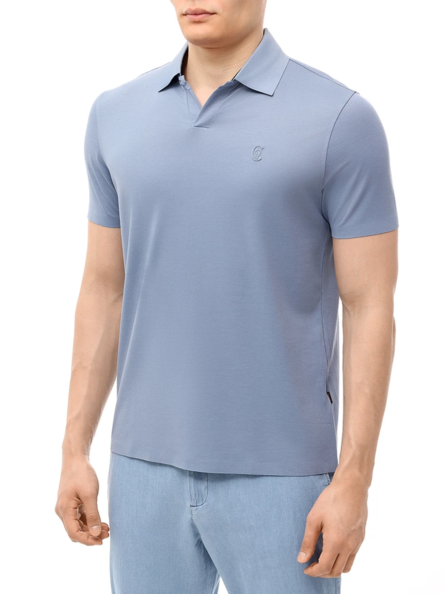 Поло из хлопка и тенселя