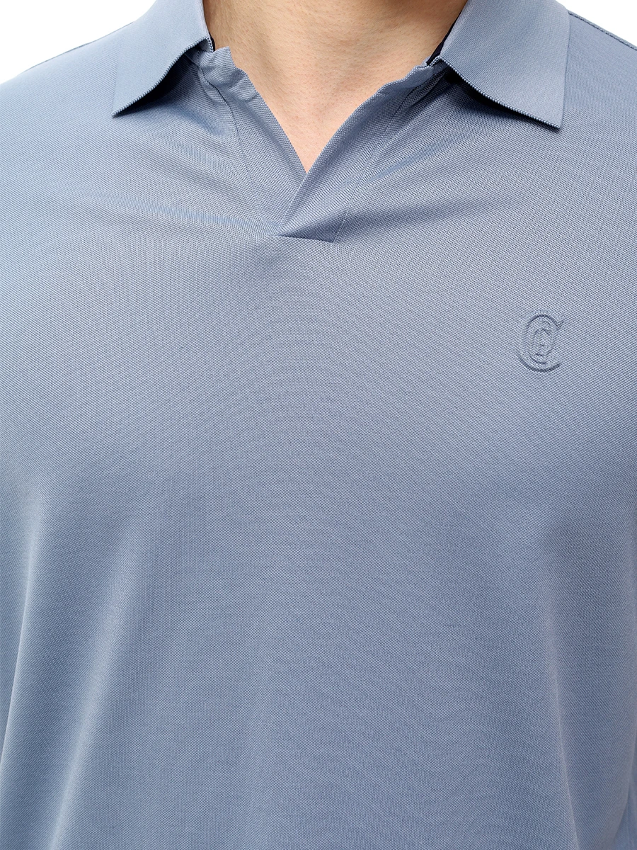 Поло из хлопка и тенселя