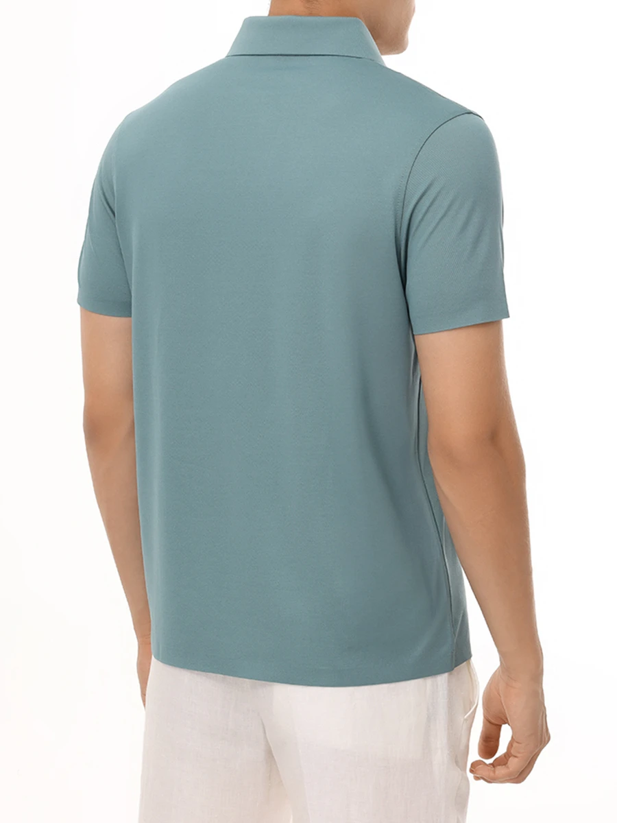 Поло из хлопка и тенселя