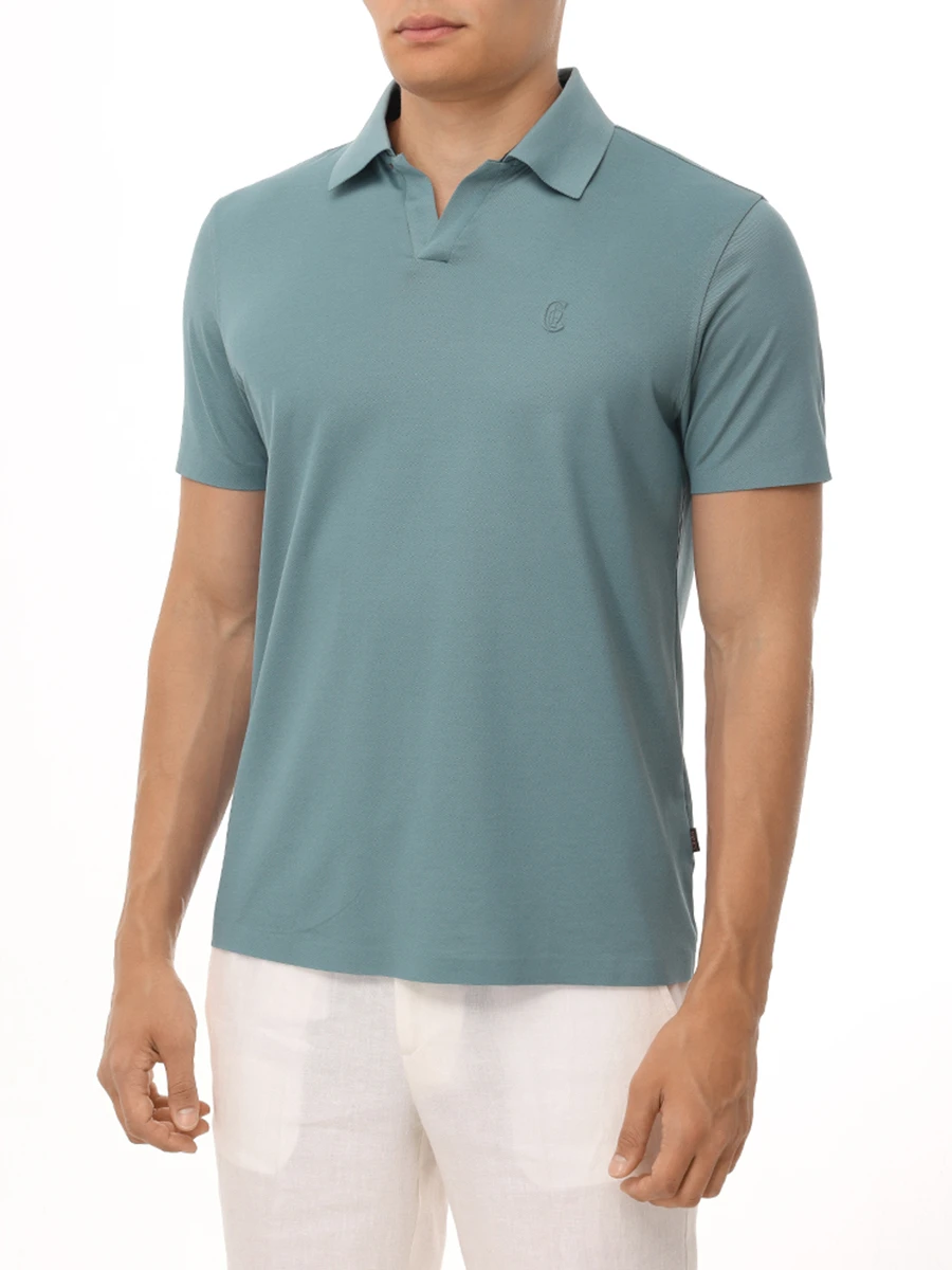 Поло из хлопка и тенселя