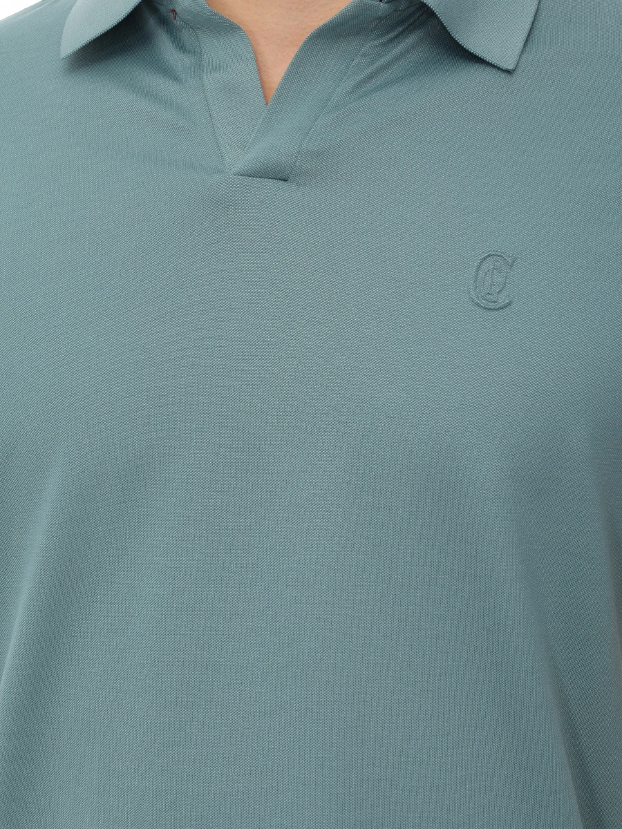 Поло из хлопка и тенселя