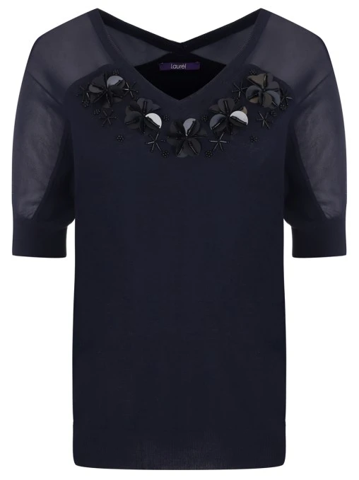 Блуза комбинированная LAUREL