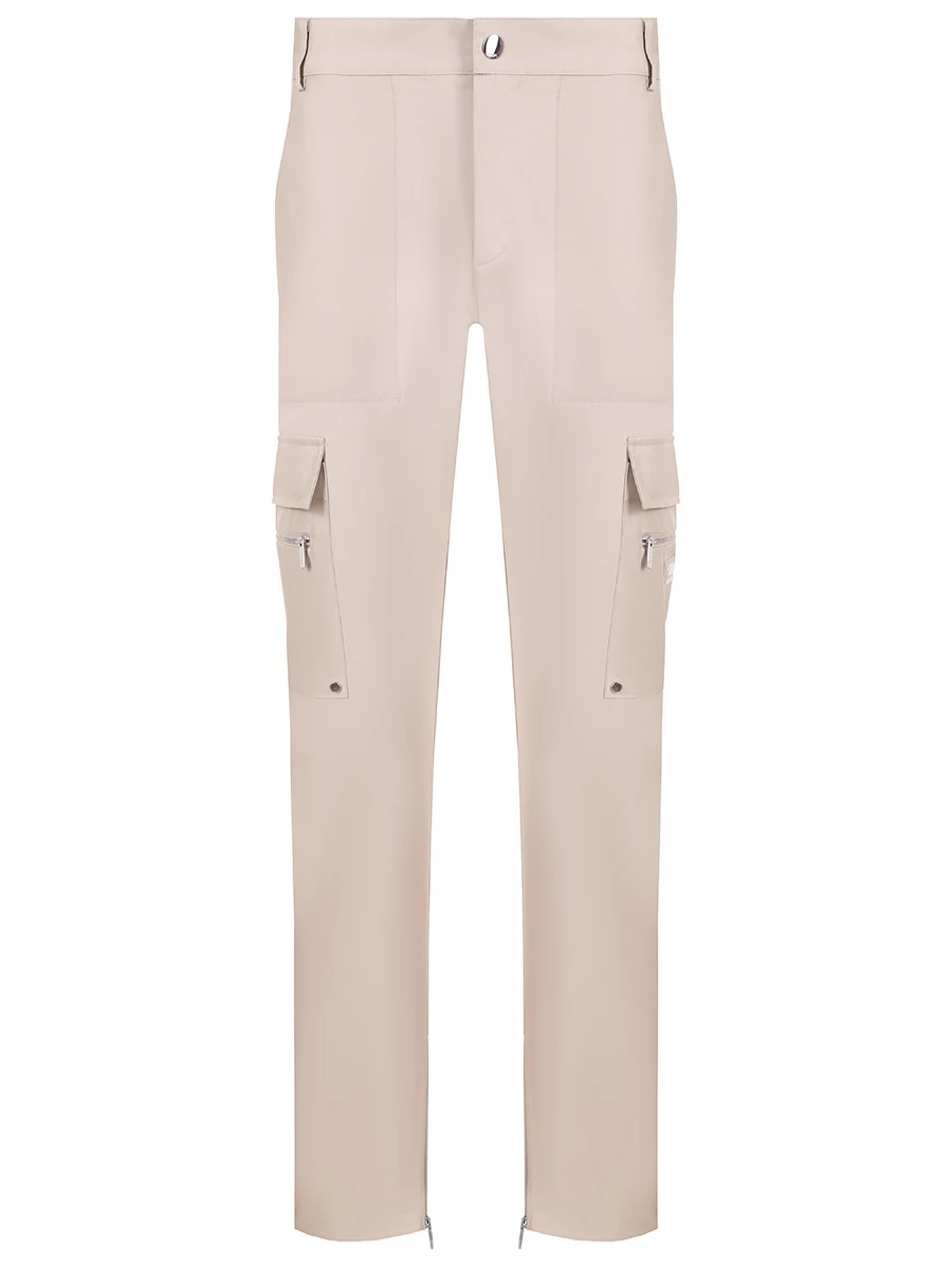 Брюки-карго однотонные