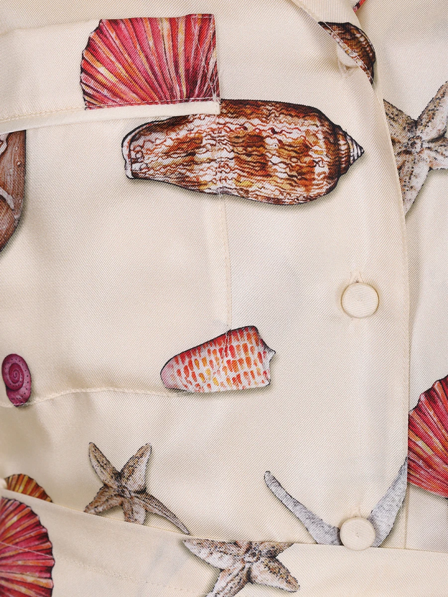 Платье-рубашка шелковое